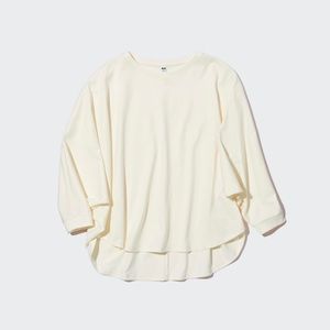 Cotton Dolman Oversized 3/4-Sleeve T-Shirt